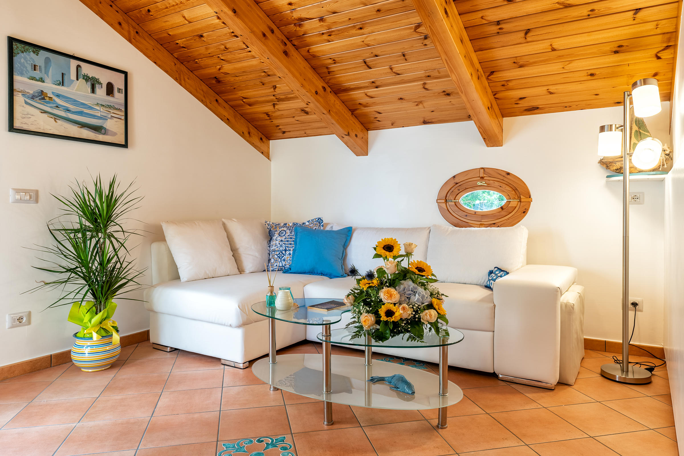 Salotto di Casa Chiarito, Casa Vacanze ad Amalfi.