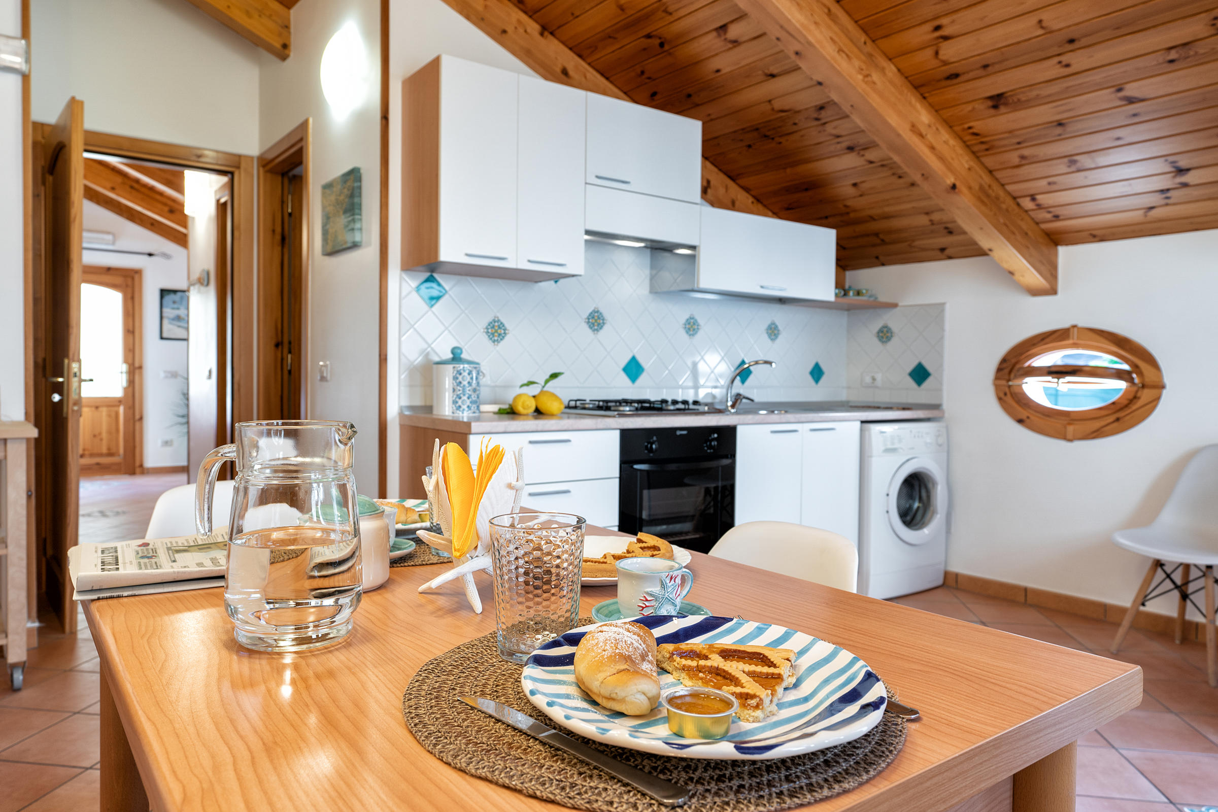 Cucina di Casa Chiarito, casa vacanze ad Amalfi.